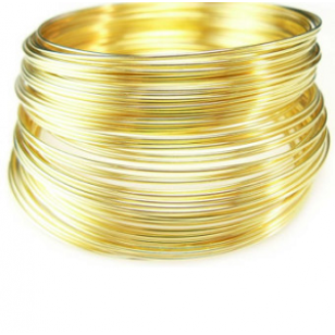 Memory-wire-ijzerdraad-10x-0.6mm-goud
